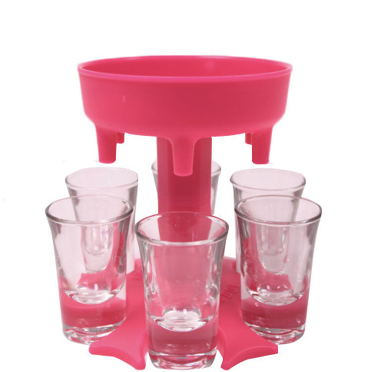 6 Shot Glass Dispenser And Holder