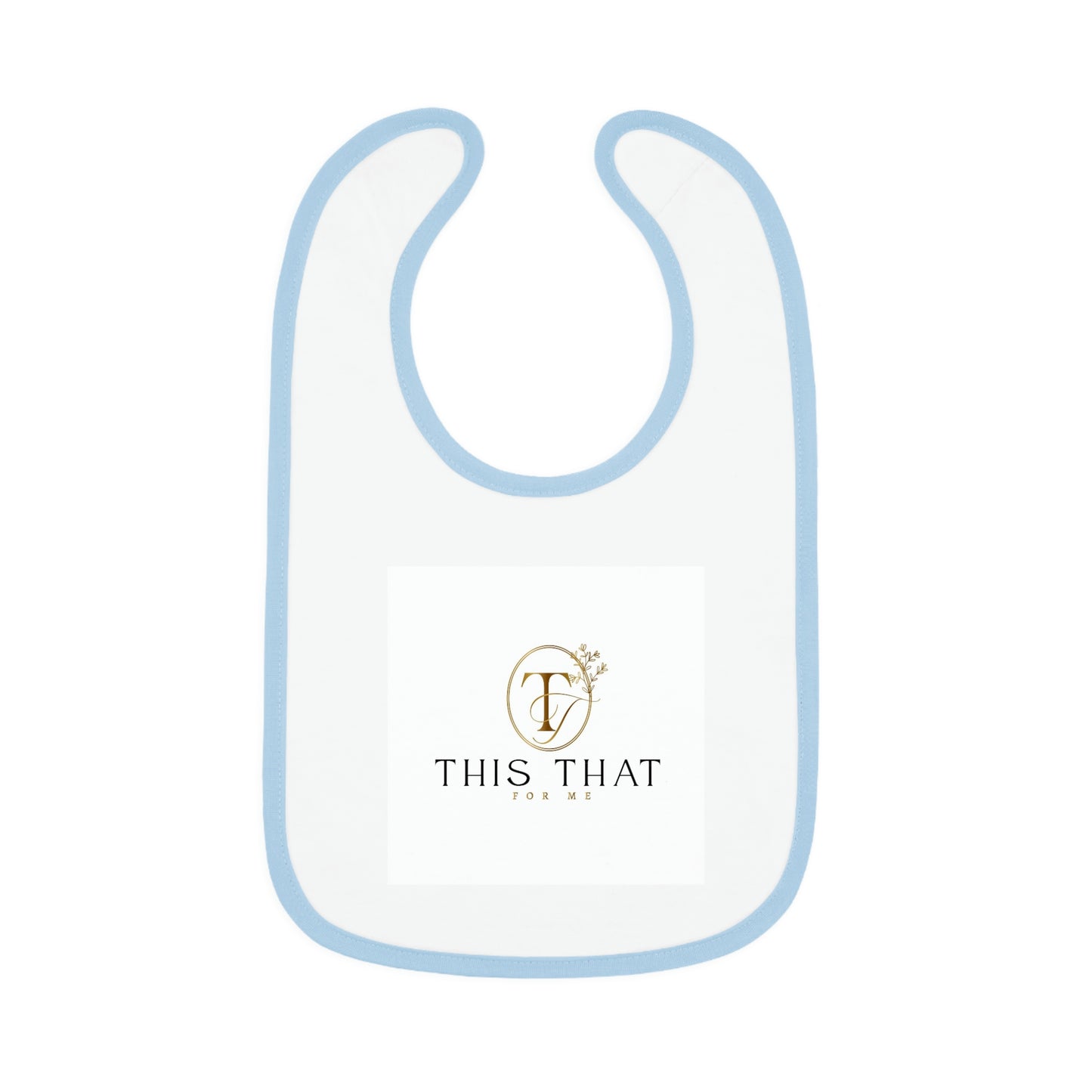 Baby Contrast Trim Jersey Bib