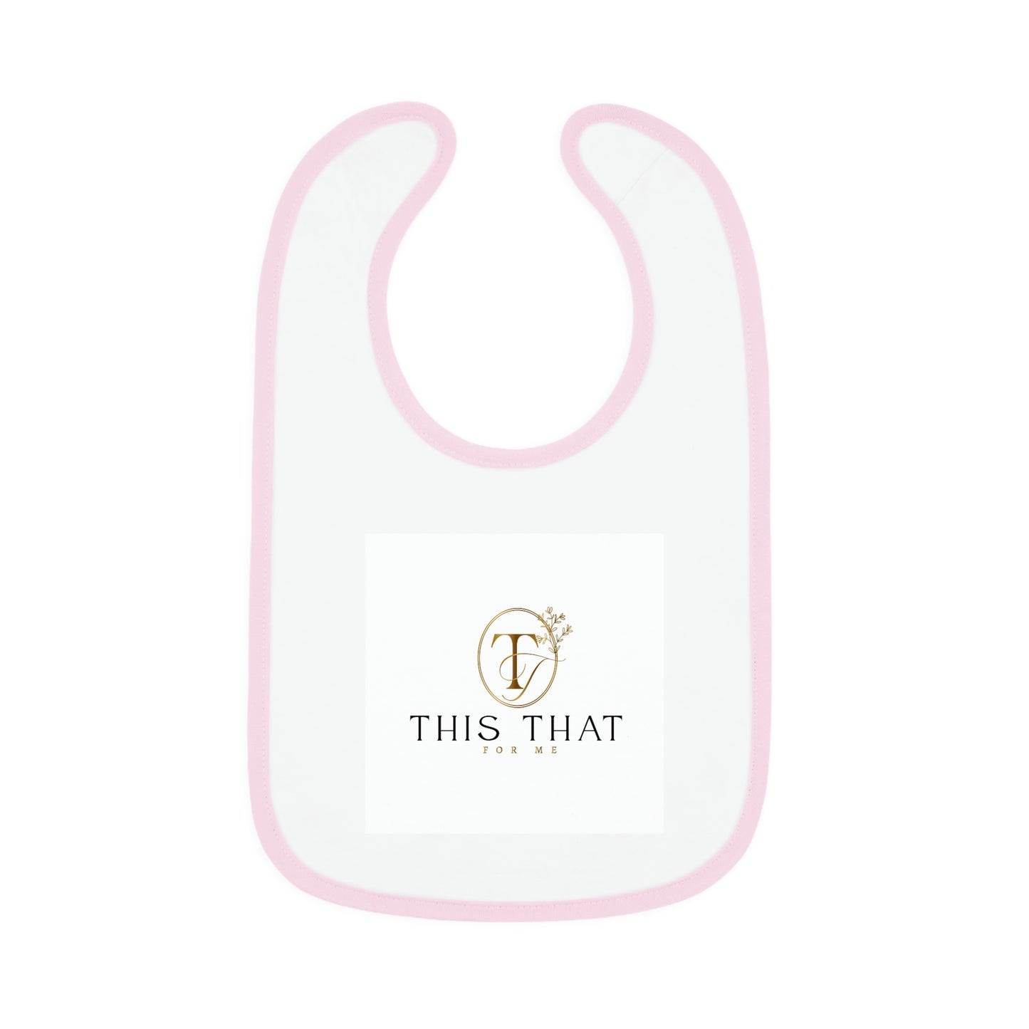 Baby Contrast Trim Jersey Bib