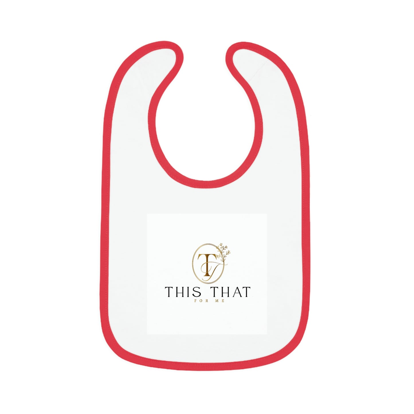 Baby Contrast Trim Jersey Bib